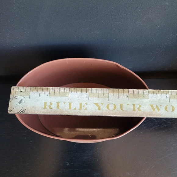 Vintage metal Nautical OFFICE STORAGE container - old world map ship decor - Picture 2 of 5